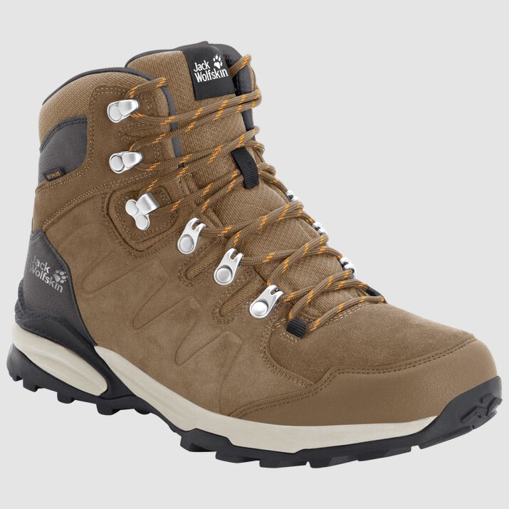 Botas Senderismo Jack Wolfskin Refugio Texapore Mid Mujer Marrom/Albaricoque Mexico-4158912